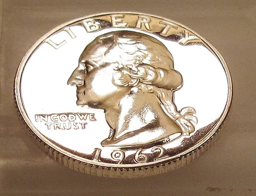 1962 Choice / Gem Proof Quarter 90%   Blazing Mirrored Surfaces #113-303