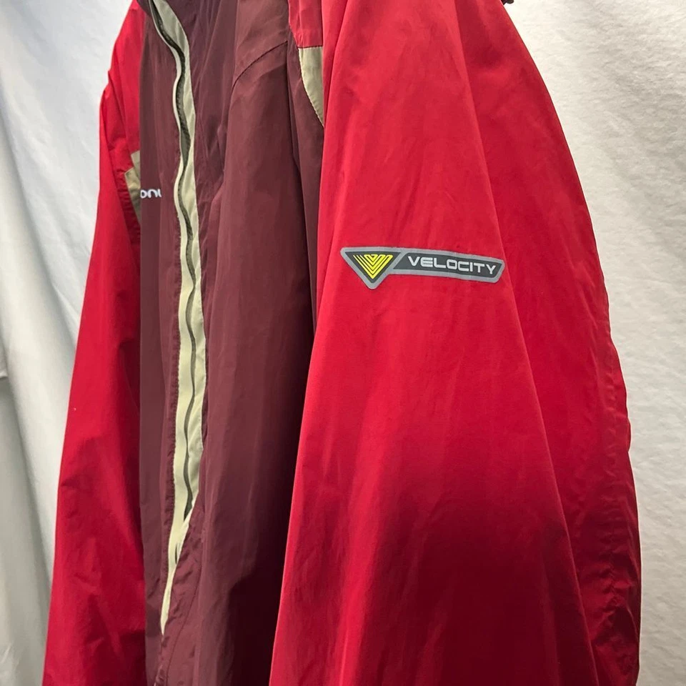 Convert Velocity Mens Waterproof Windbreaker Ski Snowboard Jacket Red Burgundy L - Image 4 of 4