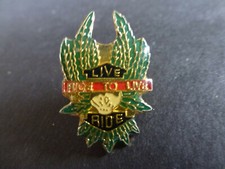 Motorcycle Live to Ride Lapel Vest-Jacket Pin-Vintage