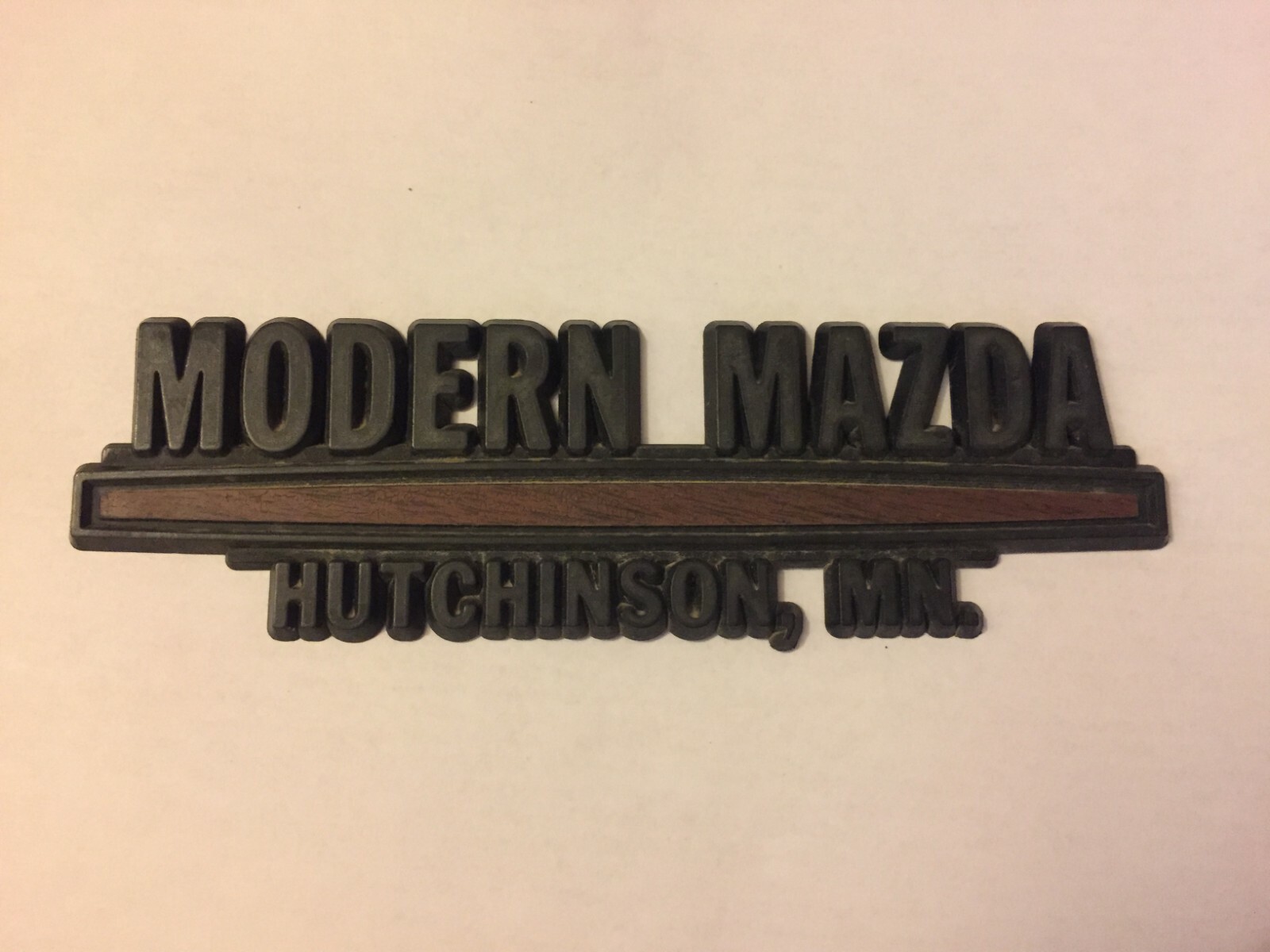 Plastic Modern Mazda Hutchinson, MN Car Automobile Dealership Emblem eBay