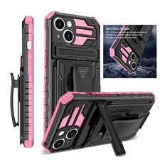 For Samsung Galaxy A54 5G A14 A13 A34 A73 Rugged Kickstand Case with Belt Clip