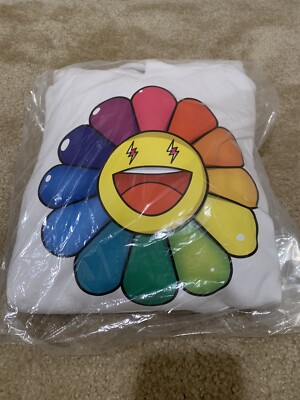 J. Balvin x Takashi Murakami - White Flower Hoodie - Men's US Size