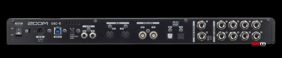 Zoom UAC-8 USB 3.0 Audio Interface for PC and Mac with Cubase LE DAW Software - Image 3 of 4