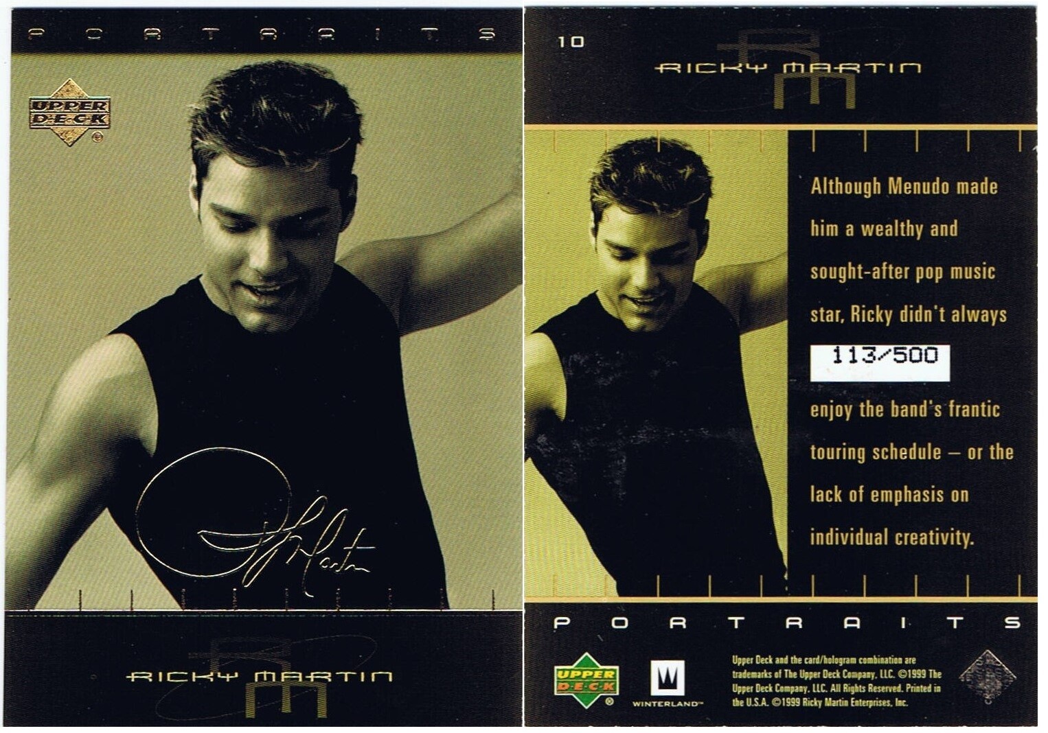 Ricky Martin La Vida Loca by Upper Deck/Winterland in 1999. Inserts + Discounts. - Picture 2 of 24