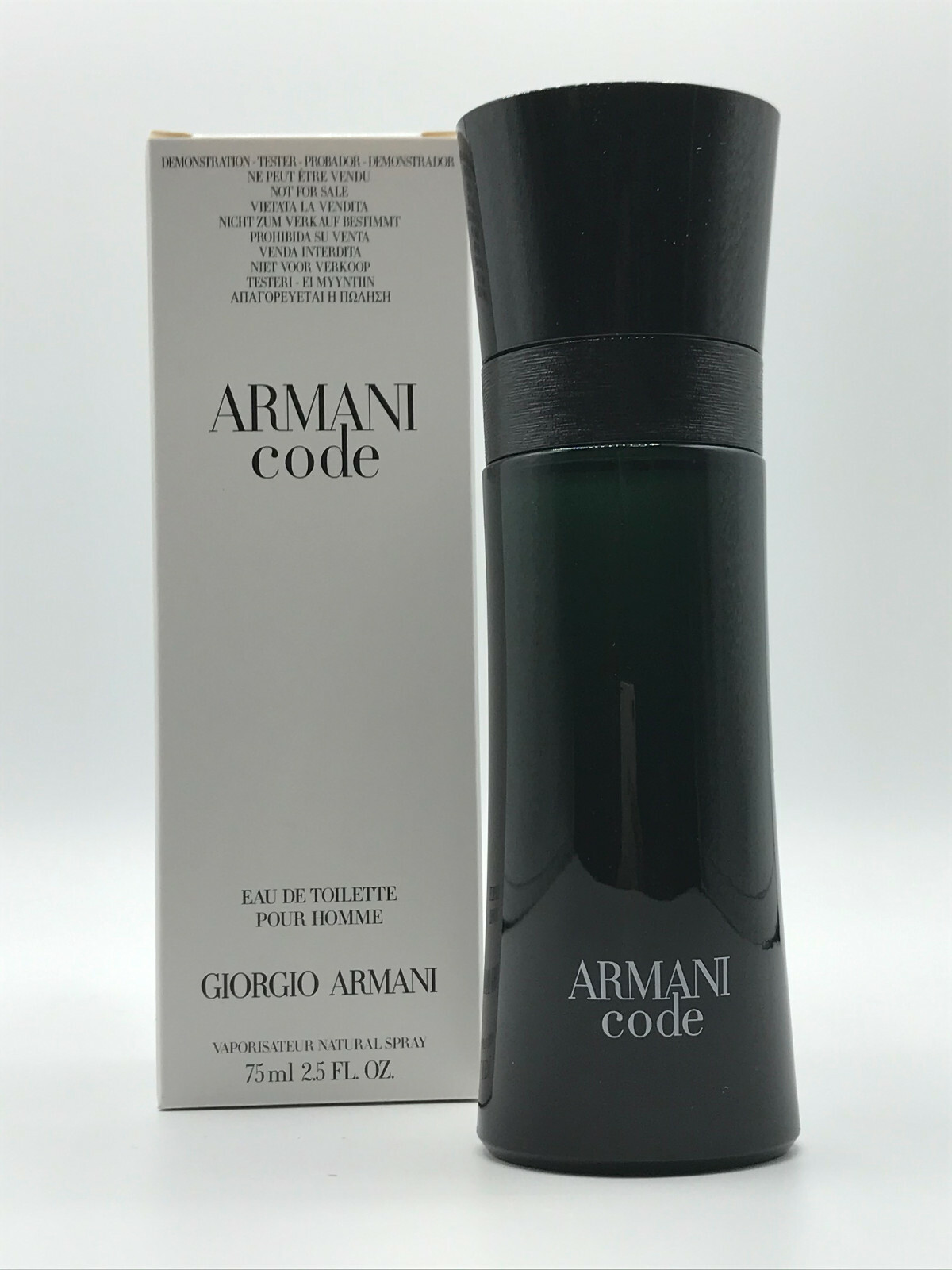 armani black code tester