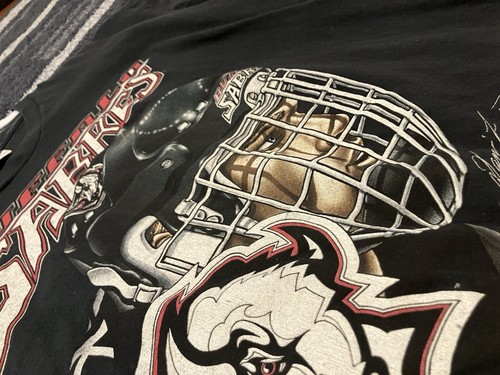 Vintage Buffalo Sabres Dominik Hasek T Shirt 1996 Single Stitch NHL - Picture 4 of 12
