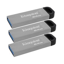 Kingston 64GB DataTraveler Kyson USB 3.2 Gen 1 200MBs Read Flash Drive 3-pack