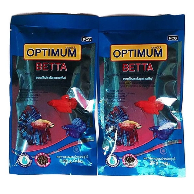 Optimum Betta Fish Food Aquarium High Nutritious Color Growth Micro