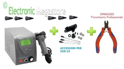 PISTOLA STAZIONE DISSALDANTE 6 PIN ZD552A SALDANTE SALDATURA SMD 24v ZD