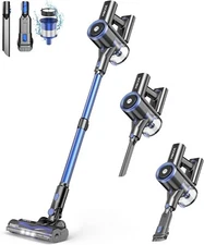 MIBODE Cordless Stick Vacuum, 45Min Runtime, For Hard Floor Carpet Pet Hair ME02