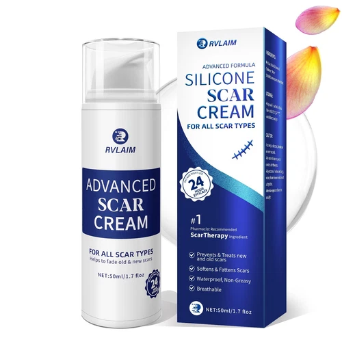 Rvlaim Scar Cream Gel Advanced Silicone Scar Gel Professional Scar Removal Cr...