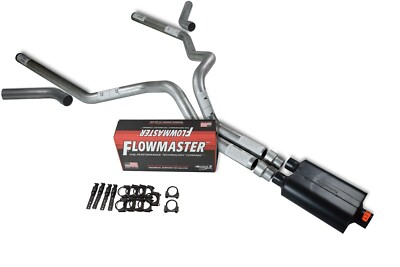 Chevy GMC 1500 96-99 3'' Dual Truck Exhaust Kits Flowmaster Super 40 Corner Exit