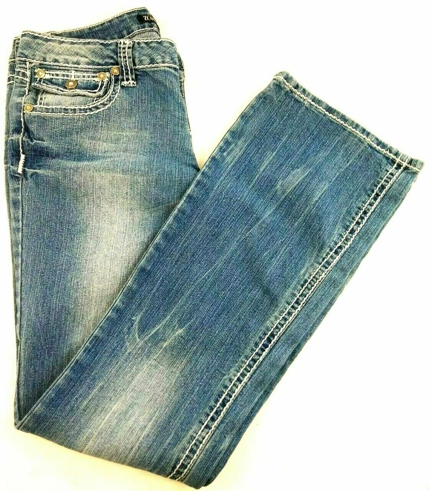 Pantalones de mezclilla azules ZCO JEANS PREMIUM para mujer TALLA 11 elásticos sábado algodón Foto 3 de 4