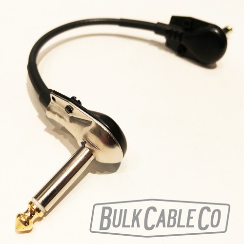 6" Pedal Patch Cables - 6 Pack - George L's 155 Cable - Black Pancake Connectors - Picture 8 of 12