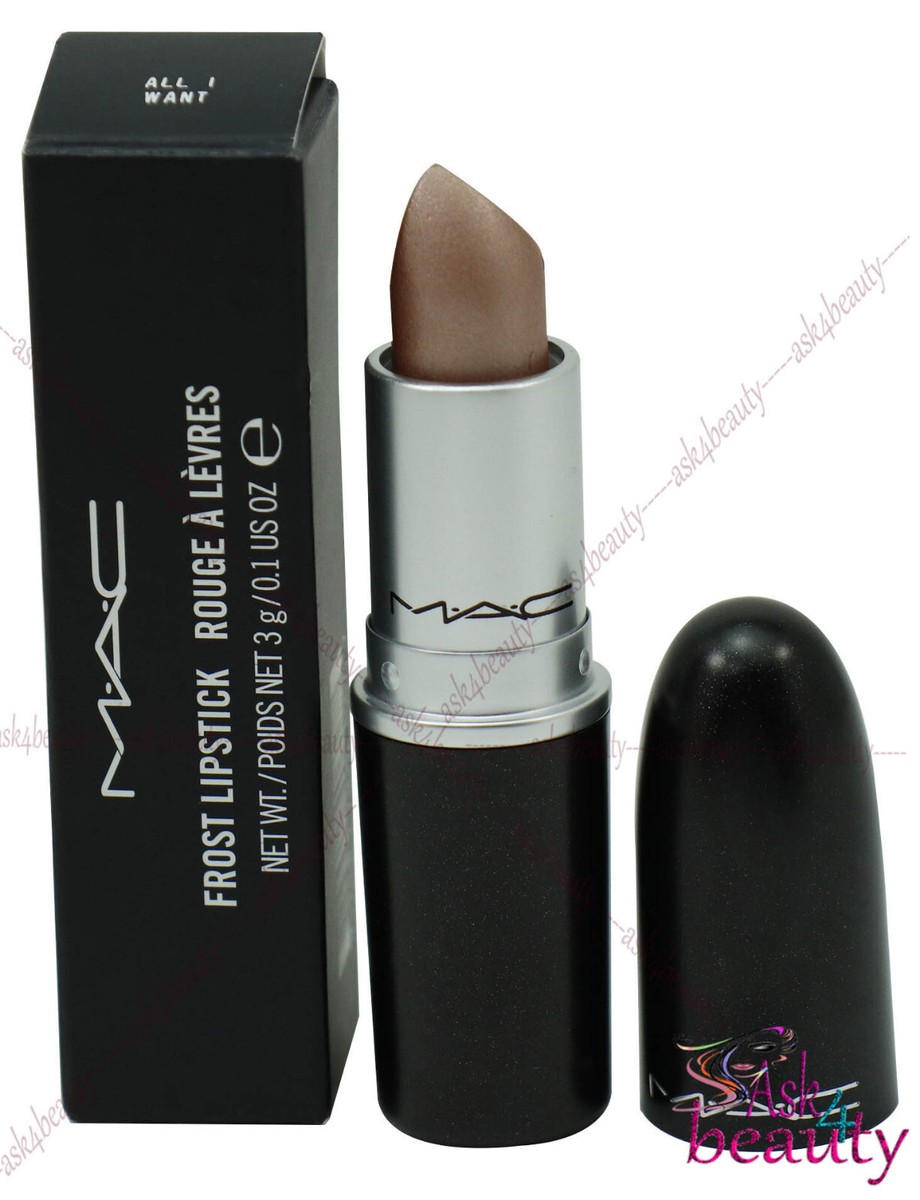 MAC Frost Lipstick 3g (All I Want) New In Box 773602406777 | eBay