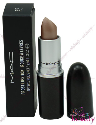 MAC Frost Lipstick 3g (All I Want) New In Box 773602406777 | eBay