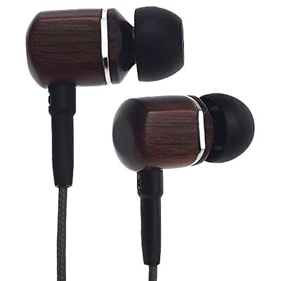 Symphonized MTRX Premium Genuine Wood in-Ear Noise-isolating Headphones with ...
