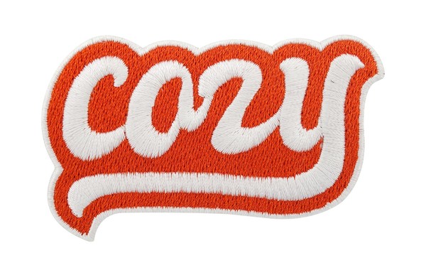 Oranger Cozy Patch Zum AufbüGeln | Retro Vintage Spruch Flicken, Hippie AufnäHer-image