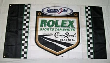 GRAND AM ROLEX 3'X5' FLAG BANNER GRAND AM ROLEX SPORTS CAR SERIES CROWN ROYAL