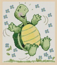 Happy Baby Tortoise Counted Cross Stitch Chart No. 5-650