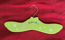 Kidorable Girl's Decorated Painted Fairy Green Wooden Hanger 14"