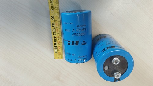 2 Stück! Vishay BC 10000 uF 63V Kondensator Elkos Elektrolytkondensatoren - Picture 3 of 3