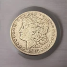 1901 O Morgan Dollar 90% Silver $1 US Coin - Circulated Condition - #2
