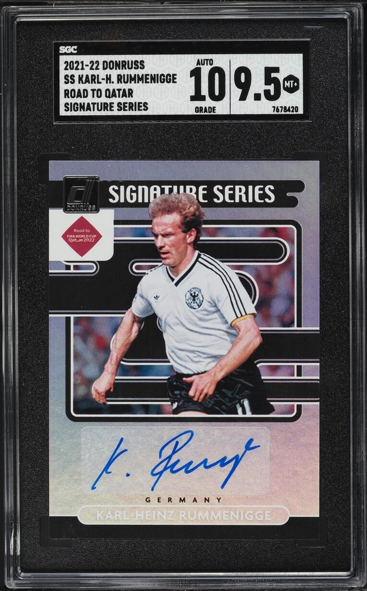 Karl-Heinz Rummenigge Autographed Soccer Sports Trading Cards