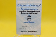 2026 Topps Chrome WWE Legendary Albert Auto Gold Geometric