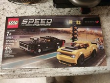 LEGO 75893 2018 Dodge Challenger SRT Demon and 1970 Dodge Charger