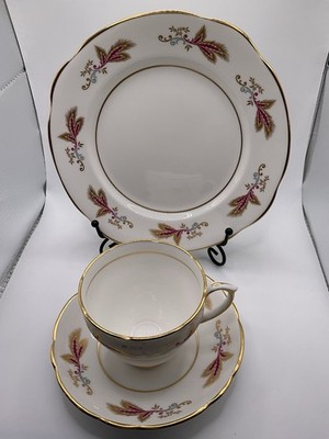 Duches Bone China Three Pieces Tea Cup Saucer Plate 
