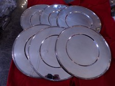 Robbe & Berking ALT-FADEN Satz 6 Platzteller 30 cm versilbert 90er TOP !