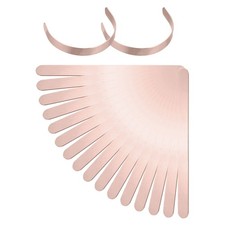 18Pcs Bracelet Blanks, 5/8 x 6" Copper Cuff Bangle Blanks Rose Gold, 1mm T 