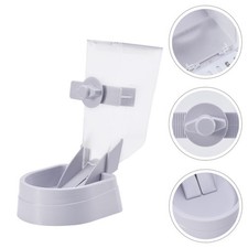 1PC Automatic Dog Cat Food Container Pet Food Feeder Hanging Pet Bowl (Gray)