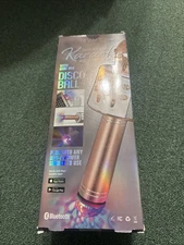MVMT Wireless Karaoke 3-in-1 Microphone & Speaker with Mini USB Disco Ball New