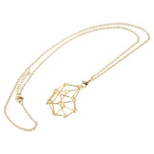  Gabbia Per Pietre Collana Ciondolo Di Cristallo Pendenti Gioielli