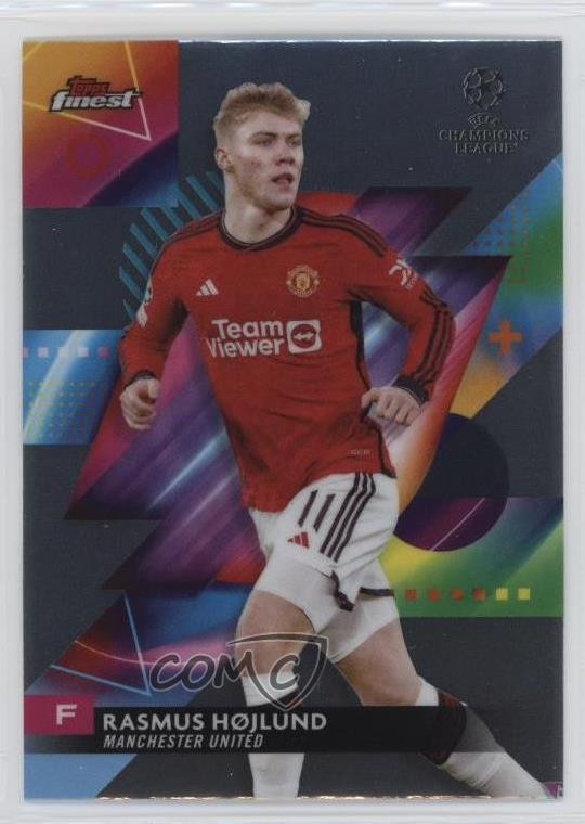 2023-24 Topps Finest UEFA Rasmus Hojlund #101 Soccer Card