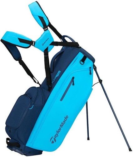 NEW 2026 TaylorMade Flextech Crossover Cyan/Navy 14 Way Stand/Carry Golf Bag - Picture 1 of 3