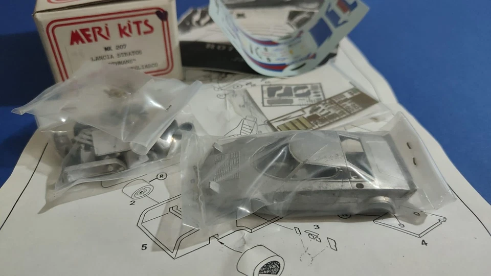 kit Lancia Stratos Ro..mans #5 Targa Florio 1981 - Meri Kits Models kit 1/43 - Immagine 4 di 4