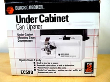 NEW Black & Decker Under Cabinet Can Opener EC59D Open Box