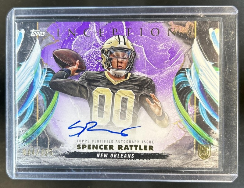 2024 Topps Inception Spencer Rattler Rookie Auto Variations Purple RC VAR #/125