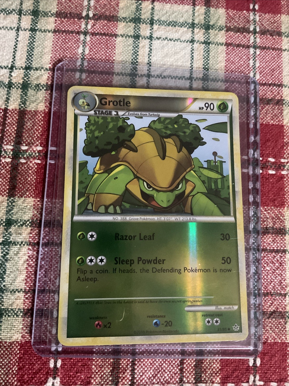 Pokémon TCG Grotle Unleashed Card 31/95 Reverse Holo