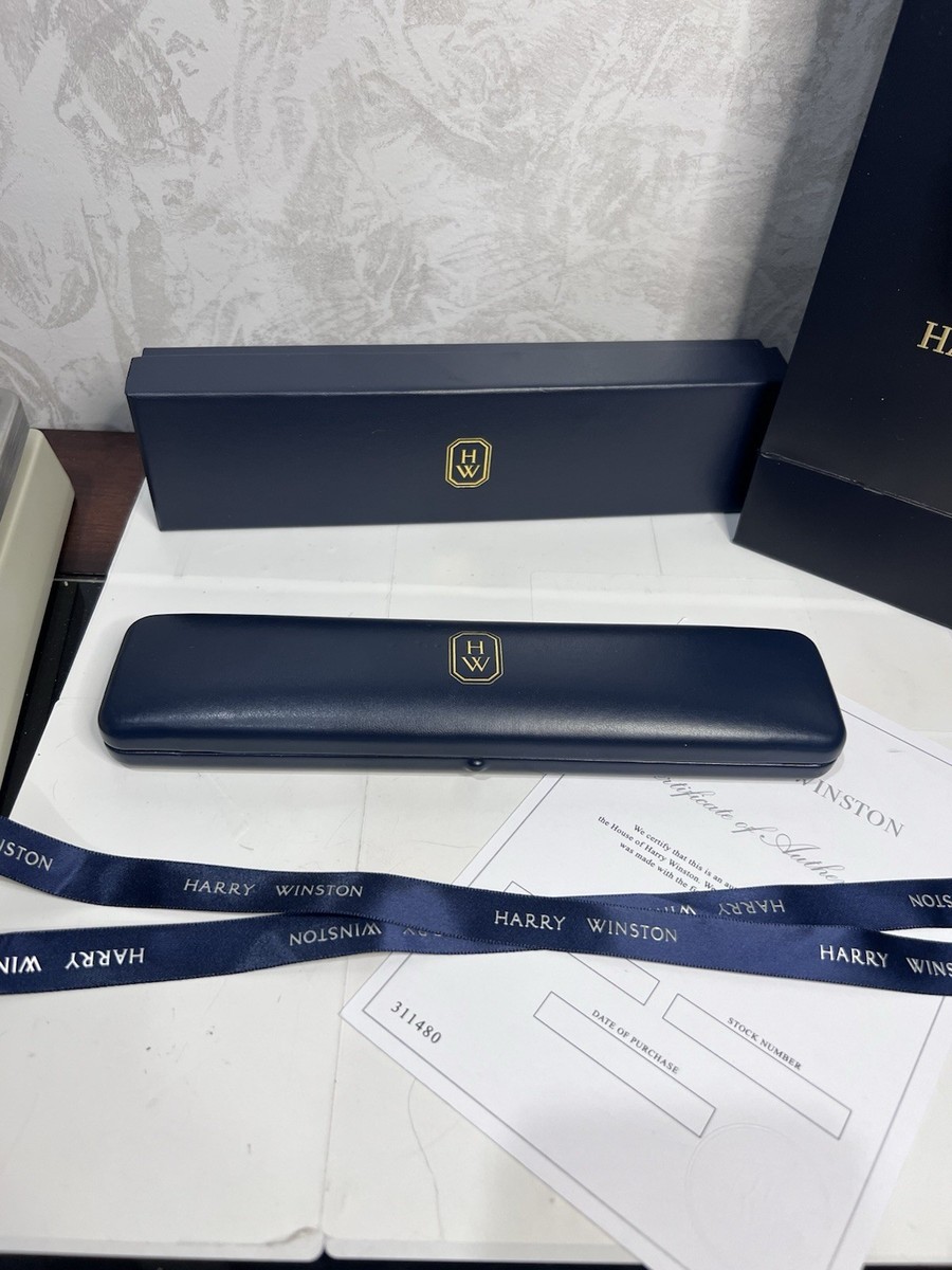 Harry Winston Bracelet Box W/ Bag , Ribbon & Certificate | eBay
