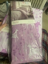 Catherine Lansfield Folk Unicorn Fitted Sheet Double New Ref B1