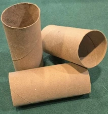 15 Cardboard Tubes Upcycled TP Rolls - Kids Craft Material - Eco-friendly, Clean