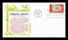 Dr Jim Stamps Carolina Charter 300th Anniversary First Day Cover Khol Kraft
