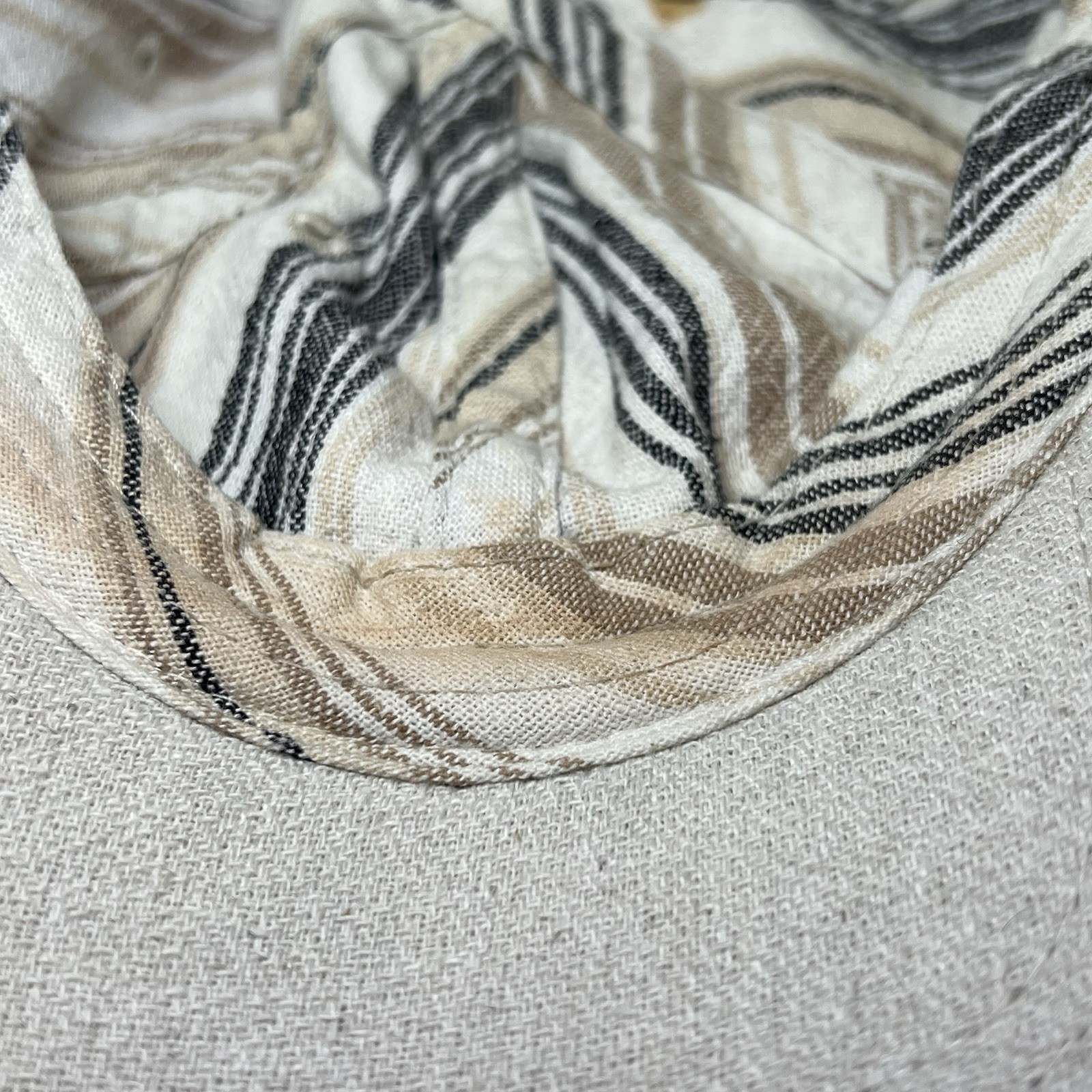 Plain Solid Beige Hat Blank Front Adjustable Stra… - image 6