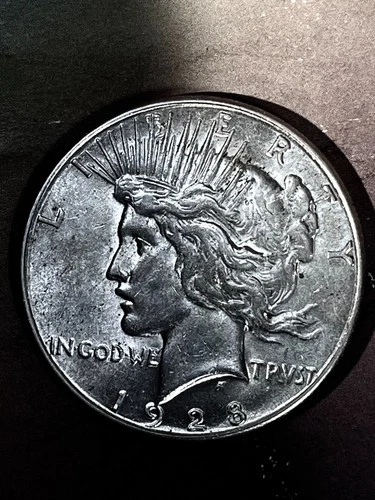 1928 s   Peace Dollar   original ch bu white blazer