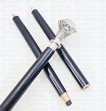 37'' Joker Head Walking Cane Antique Joker Handle Wooden Walking Stick Cane