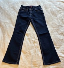 Wrangler Women  s Jeans 10 Dark Blue Retro Mae Mid-rise Dark Stretch Cowboy Rodeo